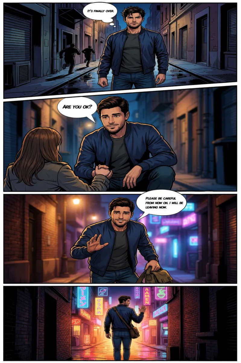 Full-color comic page